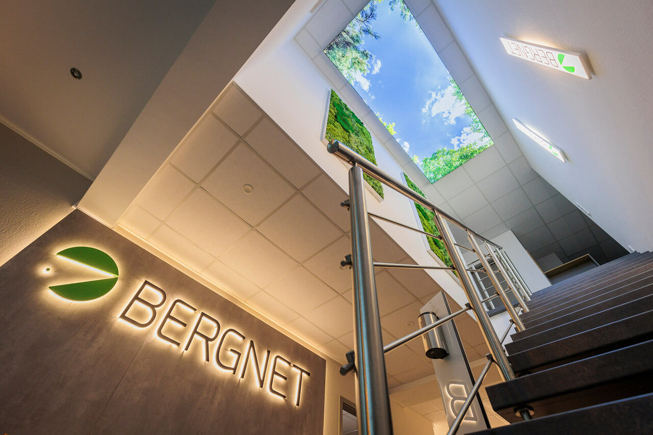 Frisch renovierte Büroräume der Firma Bergnet